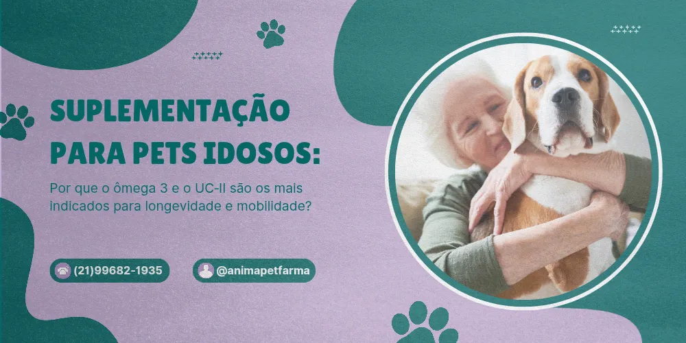 omega e ucii suplementacao pet idoso capa