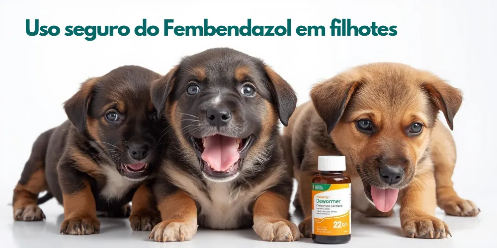 Uso seguro do fembendazol em filhotes